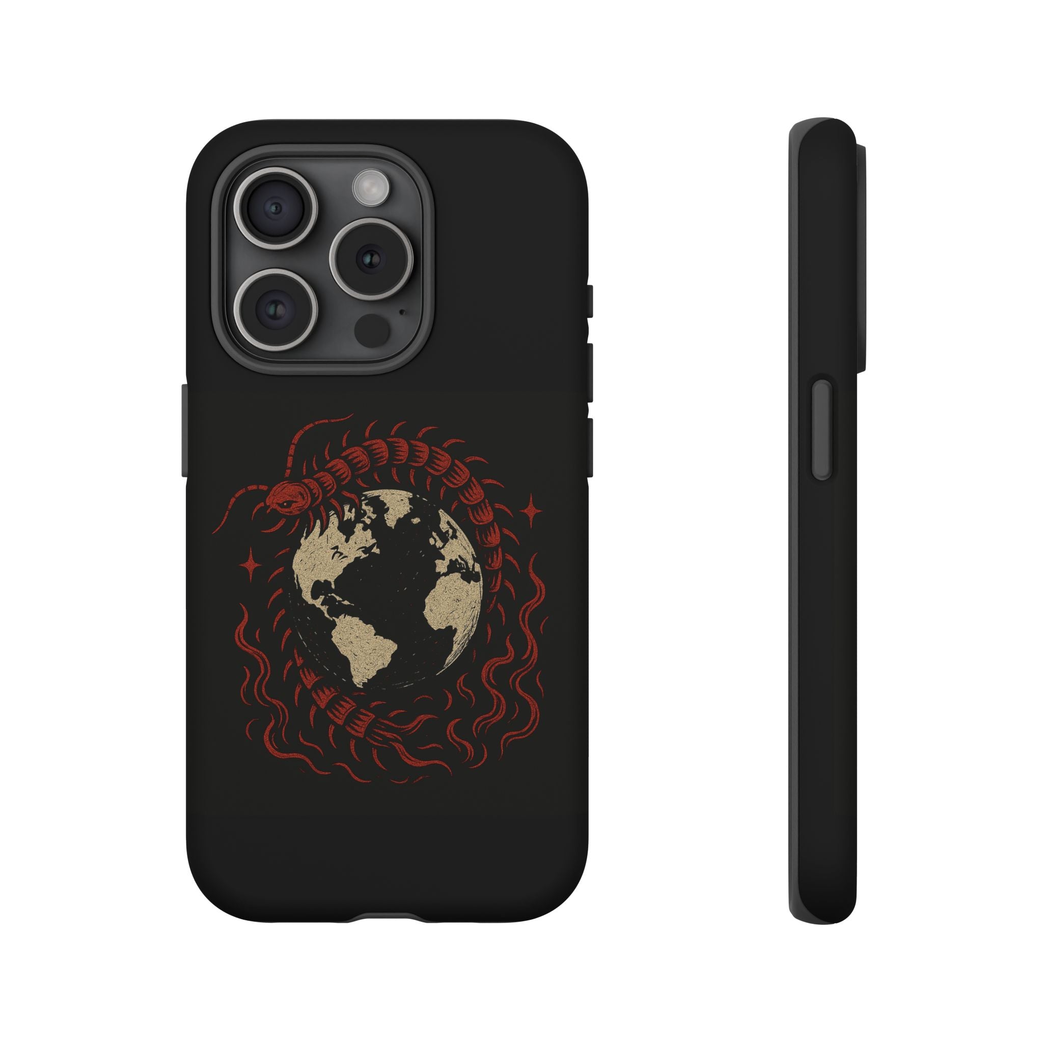 Tough Cases: Artistic Phone Case with Scorpion Design, Unique Gift for Nature Lovers, Eco-Friendly Case, Halloween Decor, Travel Accessory