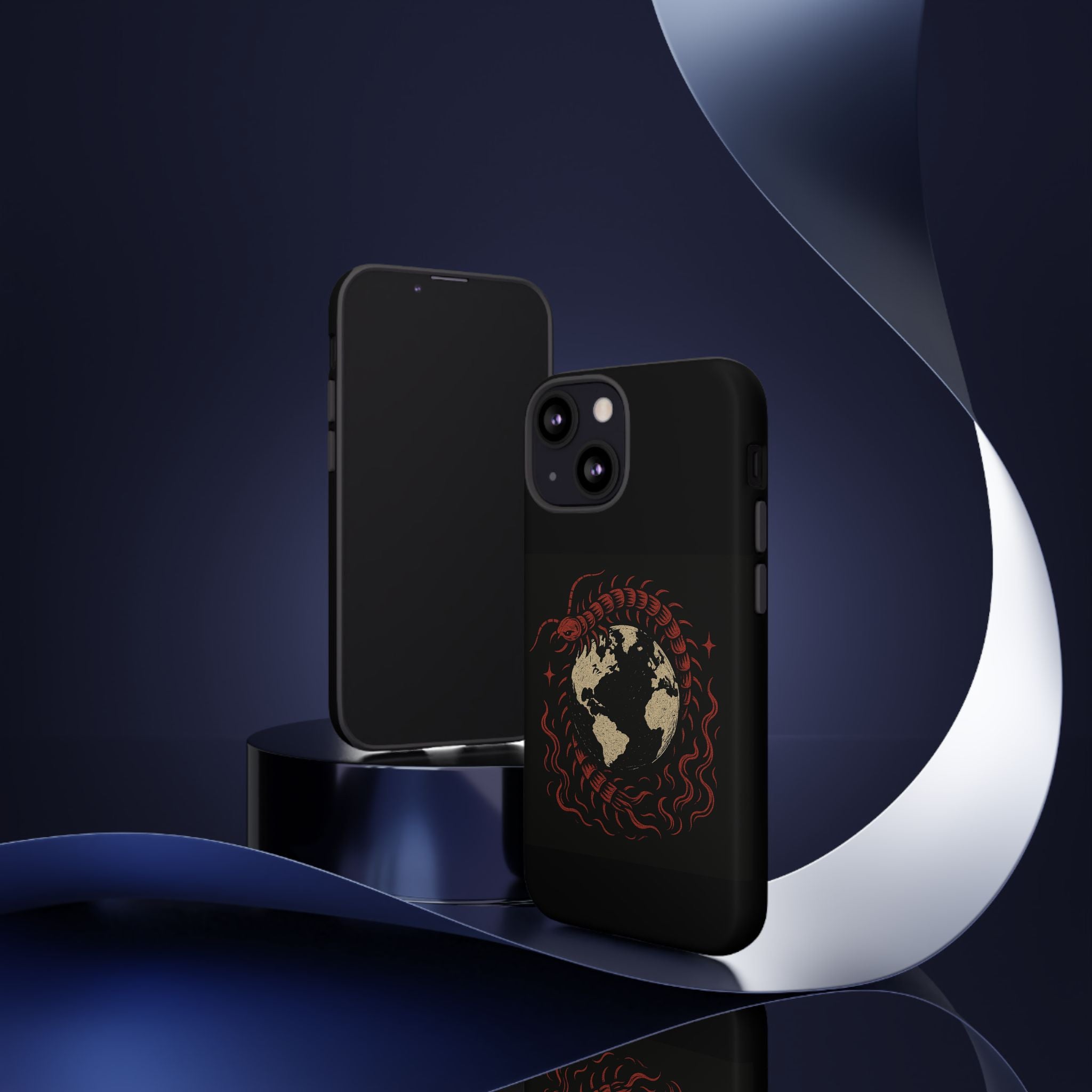 Tough Cases: Artistic Phone Case with Scorpion Design, Unique Gift for Nature Lovers, Eco-Friendly Case, Halloween Decor, Travel Accessory