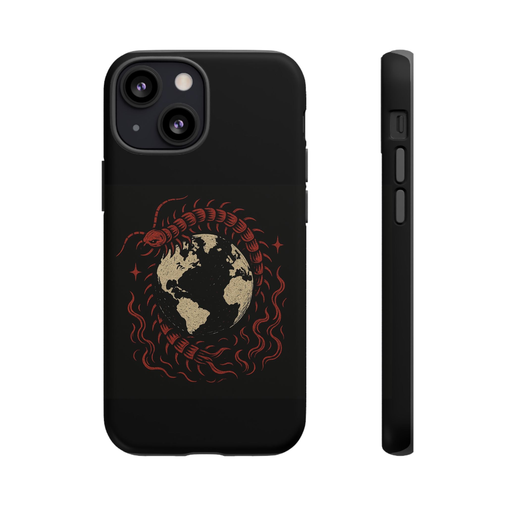 Tough Cases: Artistic Phone Case with Scorpion Design, Unique Gift for Nature Lovers, Eco-Friendly Case, Halloween Decor, Travel Accessory