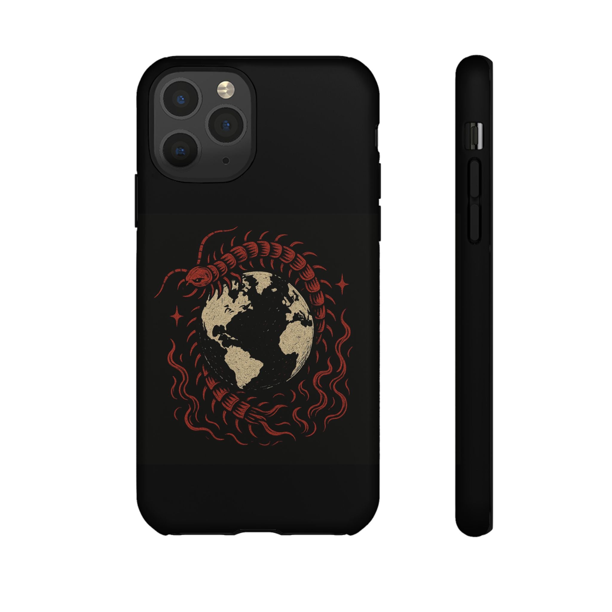 Tough Cases: Artistic Phone Case with Scorpion Design, Unique Gift for Nature Lovers, Eco-Friendly Case, Halloween Decor, Travel Accessory