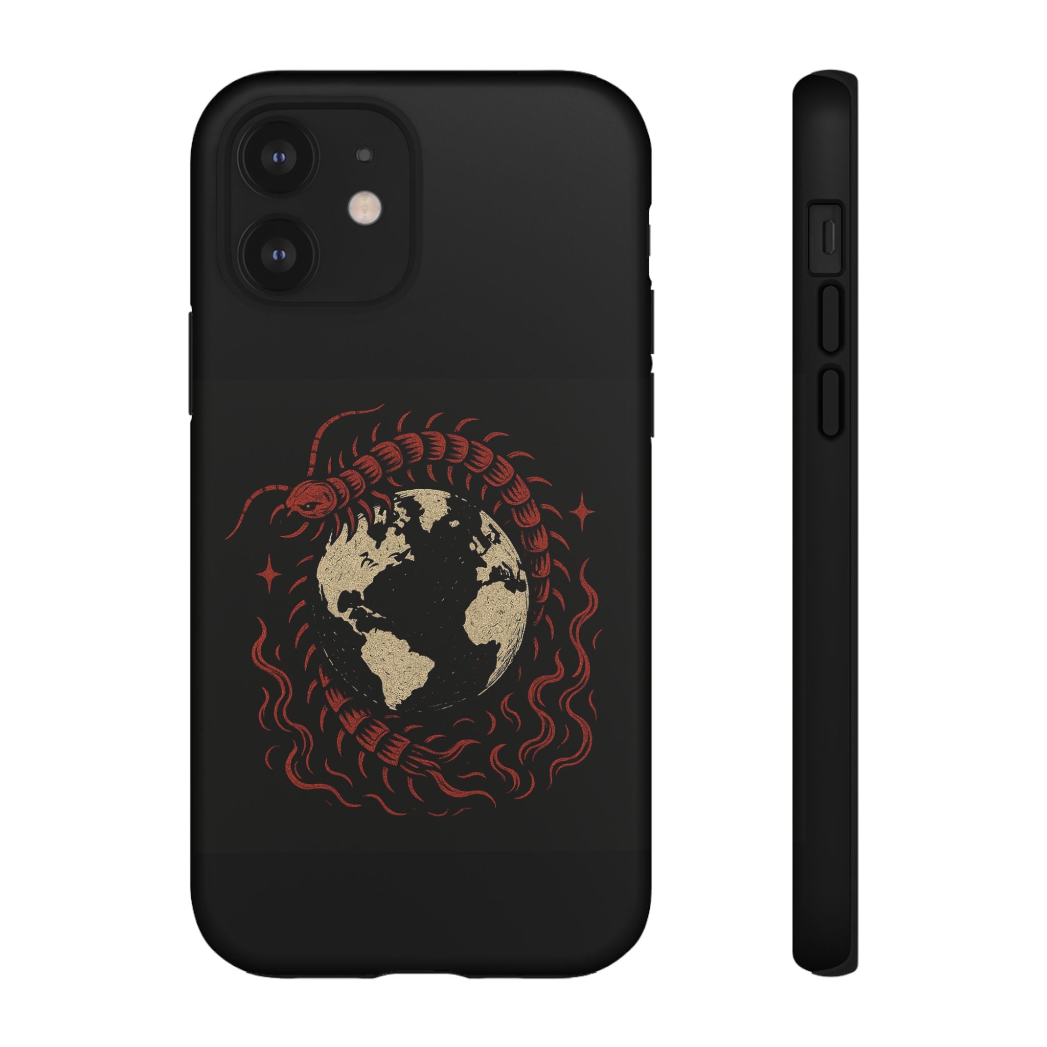 Tough Cases: Artistic Phone Case with Scorpion Design, Unique Gift for Nature Lovers, Eco-Friendly Case, Halloween Decor, Travel Accessory