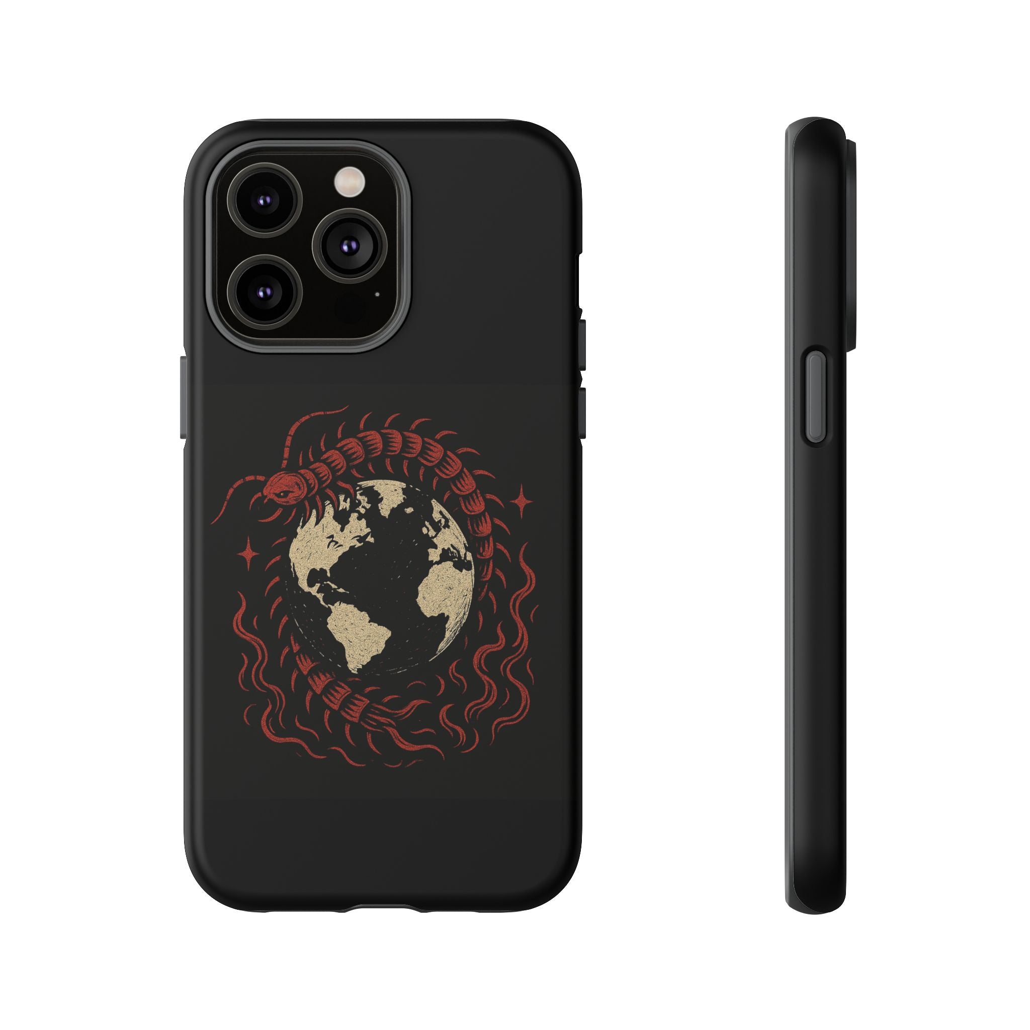 Tough Cases: Artistic Phone Case with Scorpion Design, Unique Gift for Nature Lovers, Eco-Friendly Case, Halloween Decor, Travel Accessory