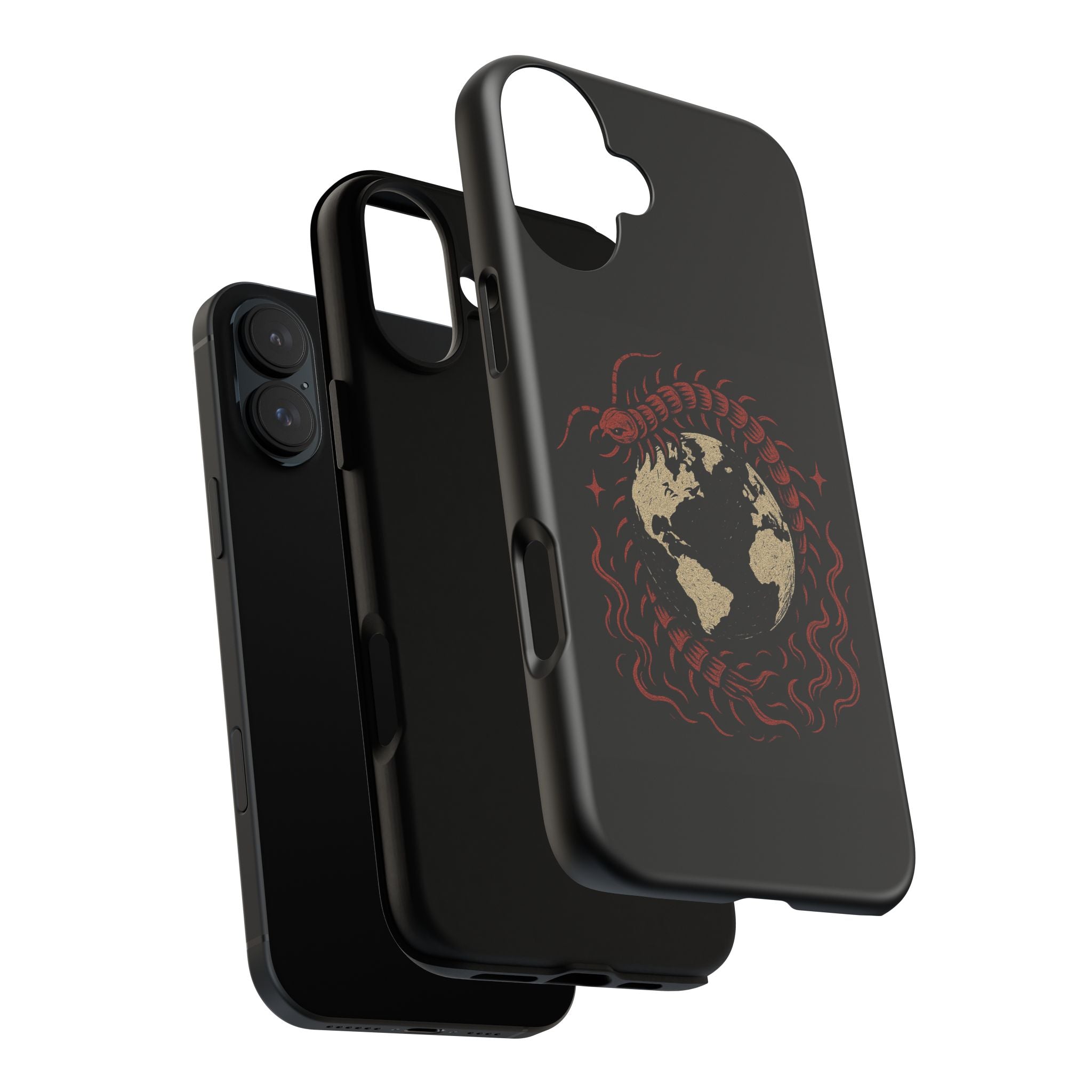 Tough Cases: Artistic Phone Case with Scorpion Design, Unique Gift for Nature Lovers, Eco-Friendly Case, Halloween Decor, Travel Accessory