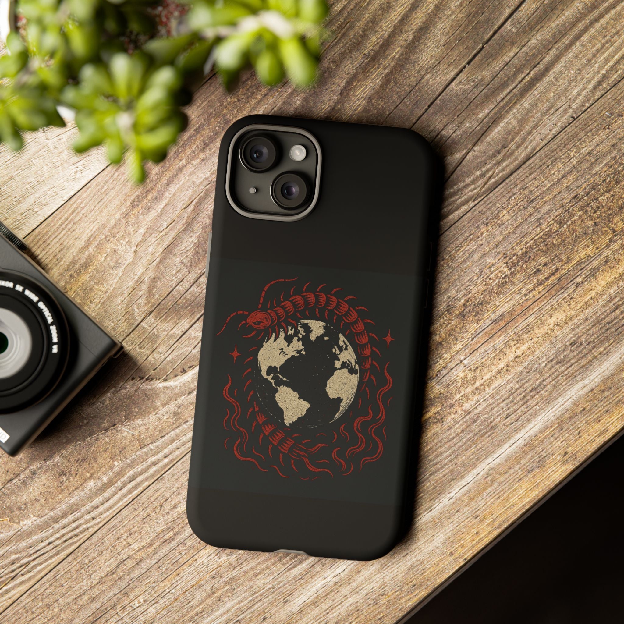 Tough Cases: Artistic Phone Case with Scorpion Design, Unique Gift for Nature Lovers, Eco-Friendly Case, Halloween Decor, Travel Accessory