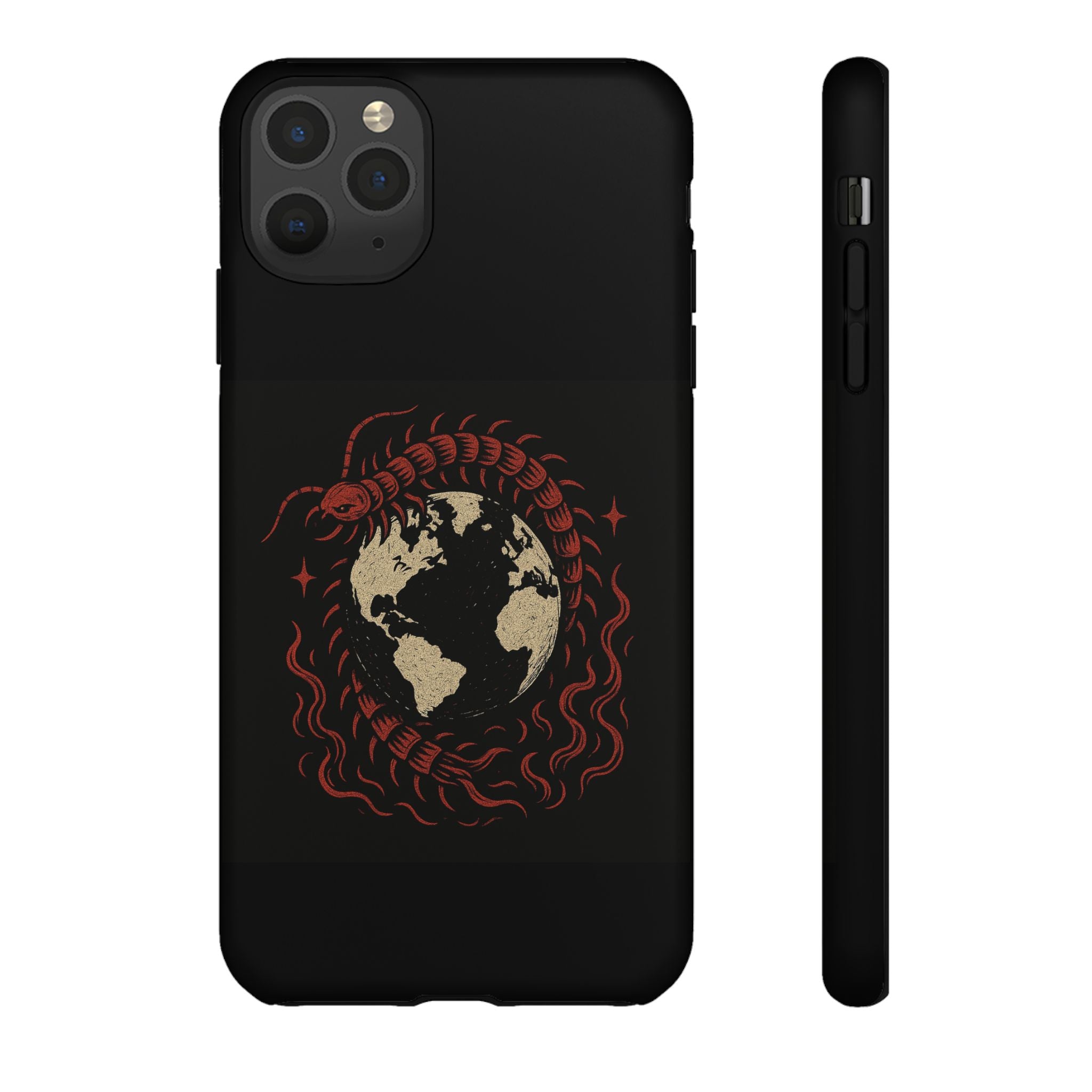 Tough Cases: Artistic Phone Case with Scorpion Design, Unique Gift for Nature Lovers, Eco-Friendly Case, Halloween Decor, Travel Accessory