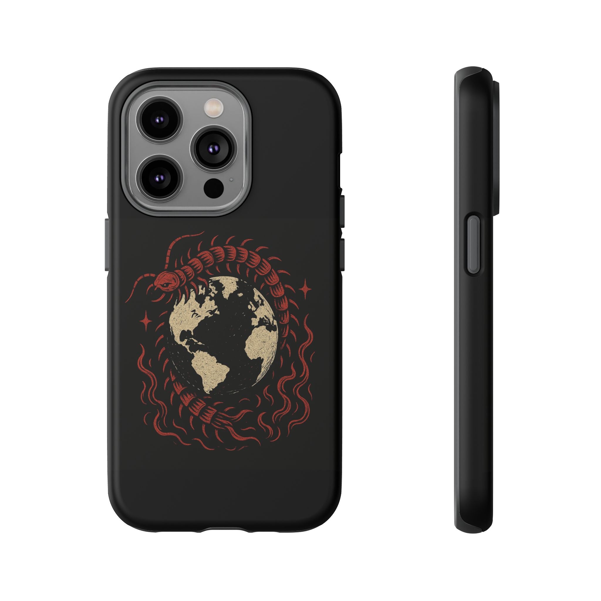 Tough Cases: Artistic Phone Case with Scorpion Design, Unique Gift for Nature Lovers, Eco-Friendly Case, Halloween Decor, Travel Accessory