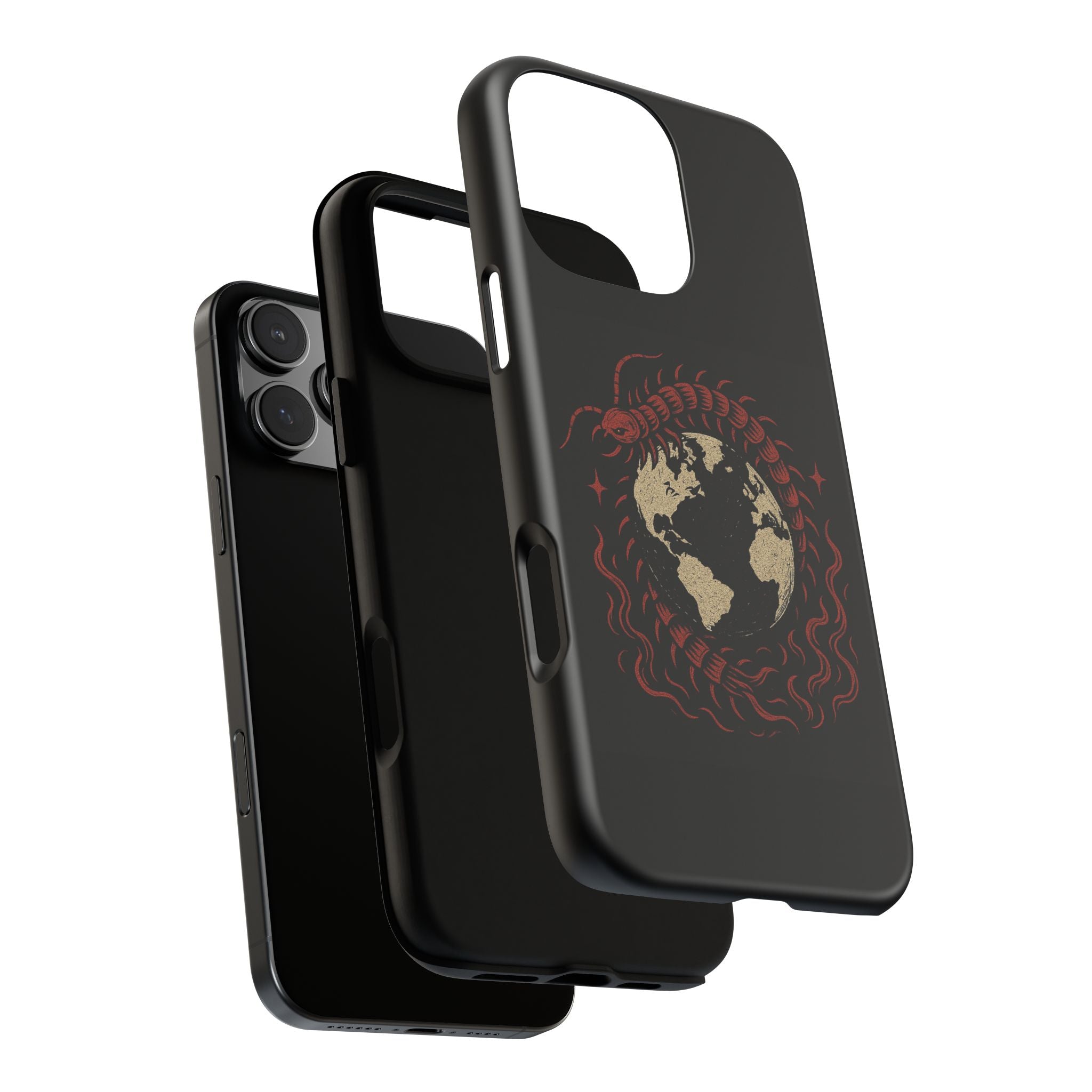 Tough Cases: Artistic Phone Case with Scorpion Design, Unique Gift for Nature Lovers, Eco-Friendly Case, Halloween Decor, Travel Accessory