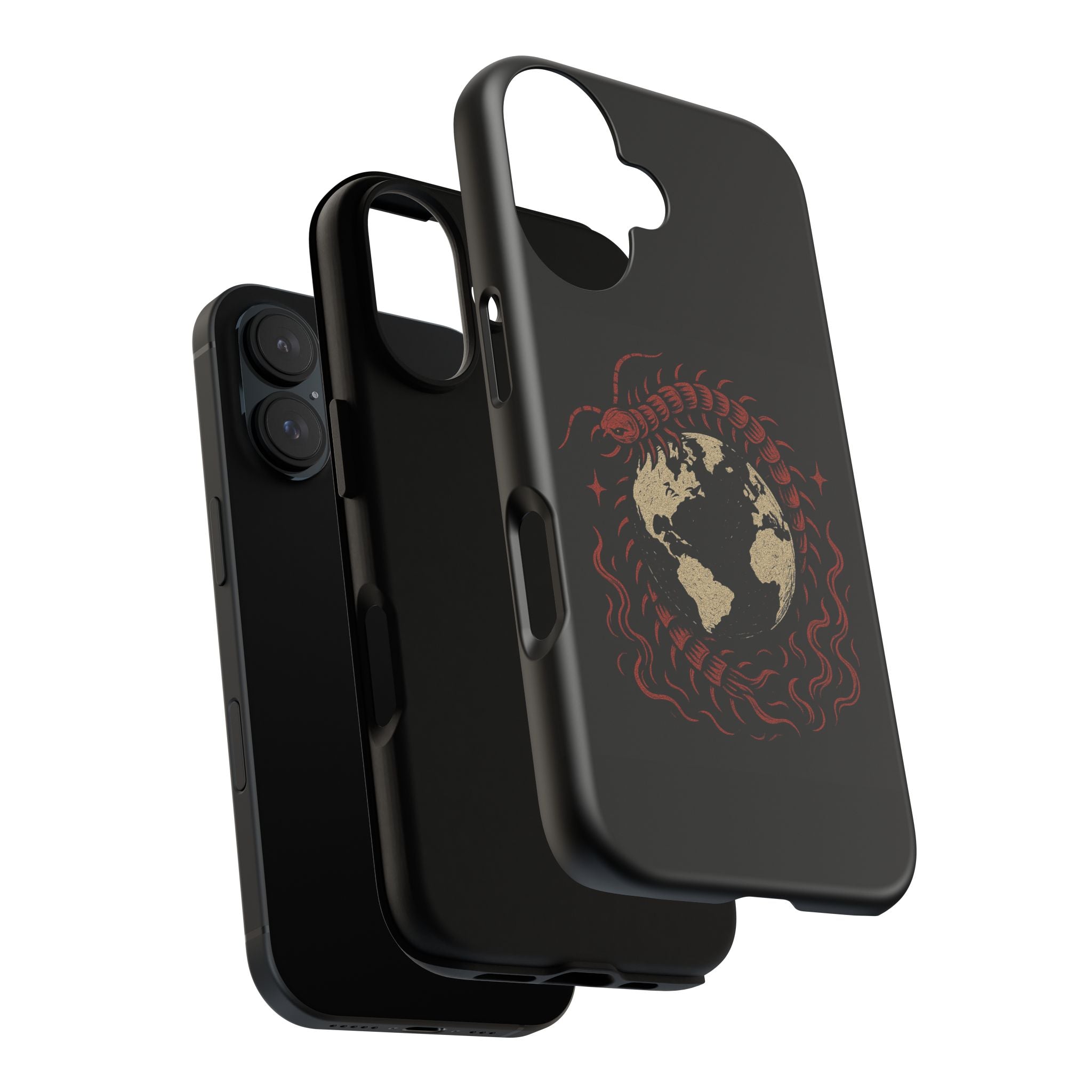 Tough Cases: Artistic Phone Case with Scorpion Design, Unique Gift for Nature Lovers, Eco-Friendly Case, Halloween Decor, Travel Accessory