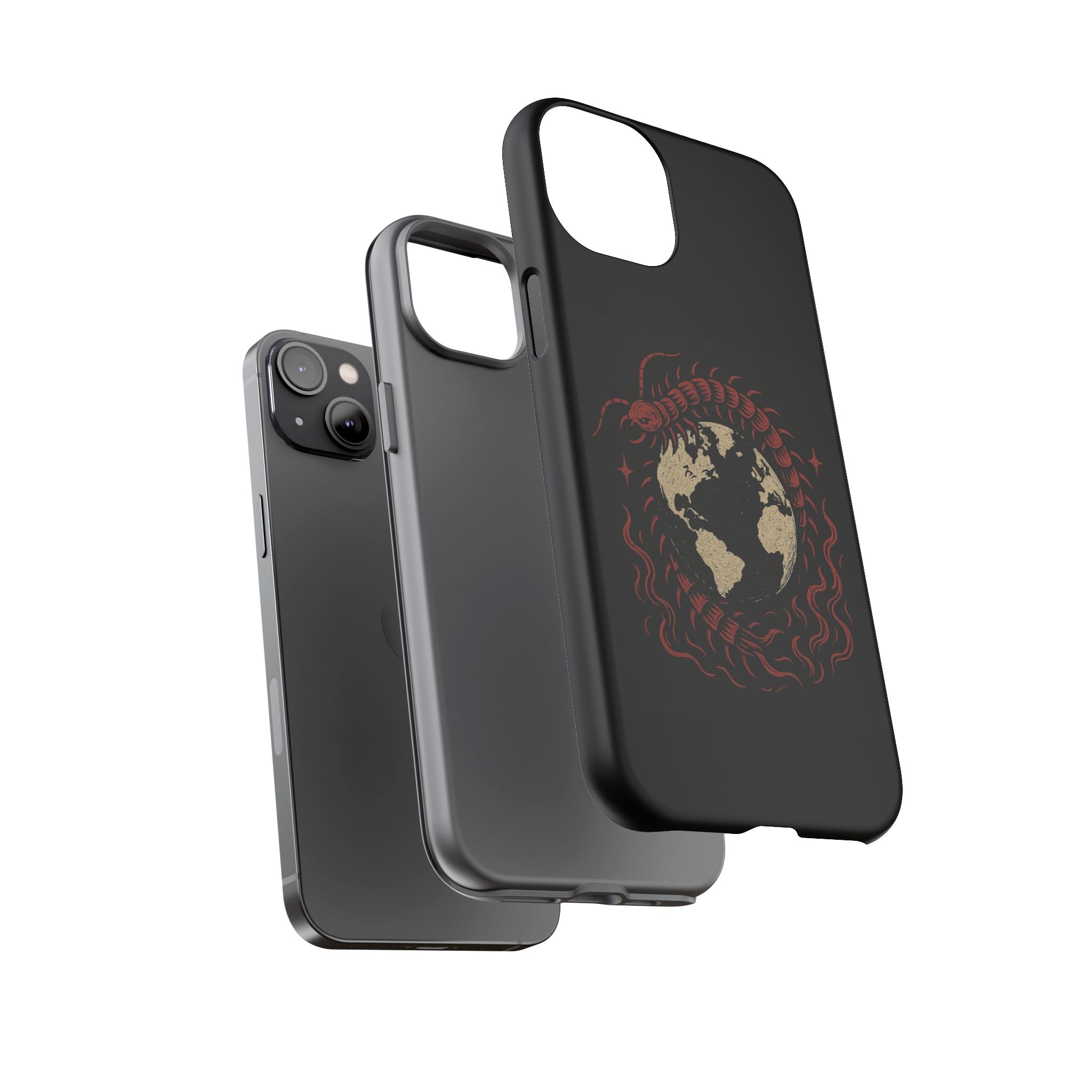 Tough Cases: Artistic Phone Case with Scorpion Design, Unique Gift for Nature Lovers, Eco-Friendly Case, Halloween Decor, Travel Accessory