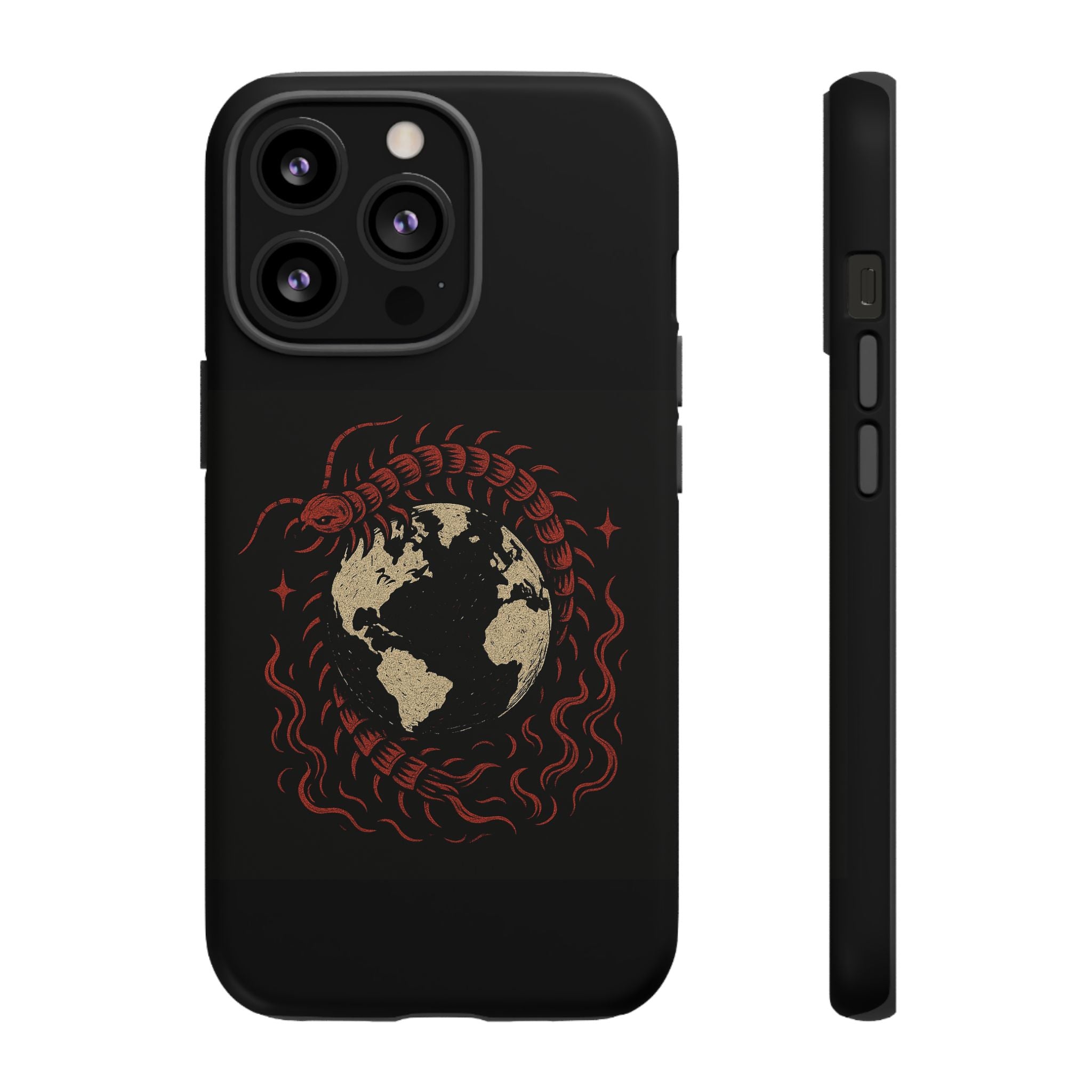 Tough Cases: Artistic Phone Case with Scorpion Design, Unique Gift for Nature Lovers, Eco-Friendly Case, Halloween Decor, Travel Accessory