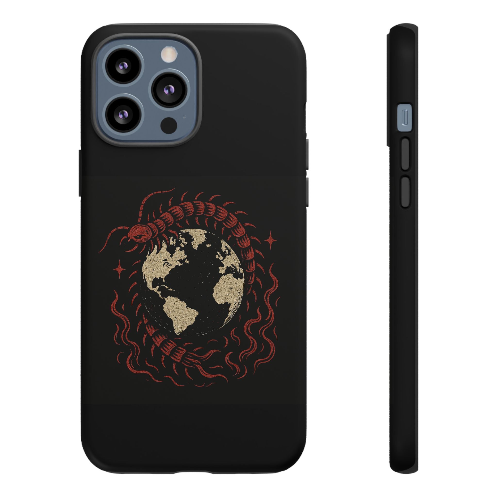 Tough Cases: Artistic Phone Case with Scorpion Design, Unique Gift for Nature Lovers, Eco-Friendly Case, Halloween Decor, Travel Accessory