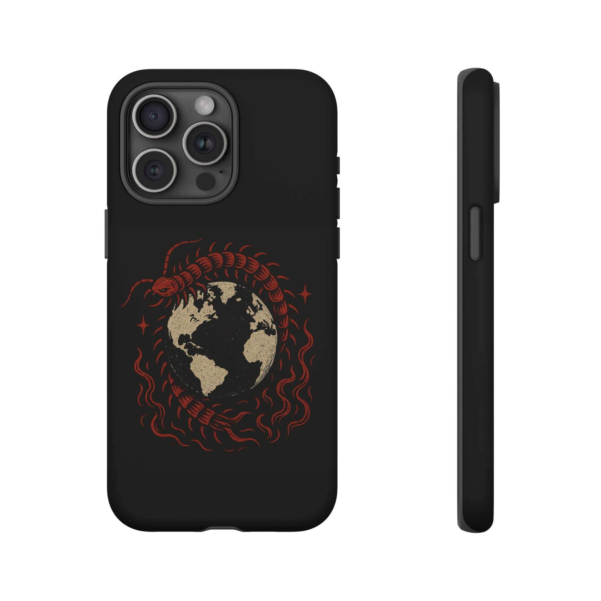 Tough Cases: Artistic Phone Case with Scorpion Design, Unique Gift for Nature Lovers, Eco-Friendly Case, Halloween Decor, Travel Accessory