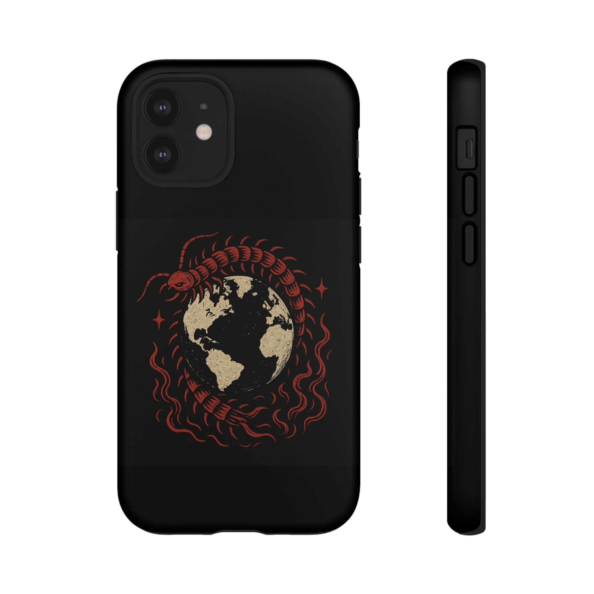 Tough Cases: Artistic Phone Case with Scorpion Design, Unique Gift for Nature Lovers, Eco-Friendly Case, Halloween Decor, Travel Accessory