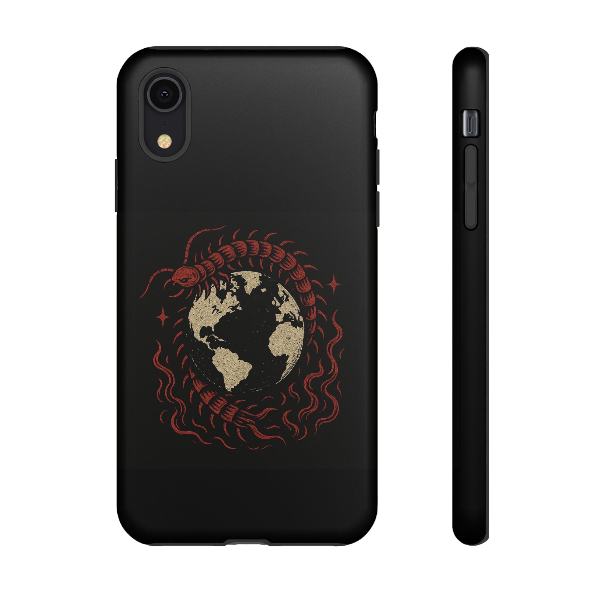 Tough Cases: Artistic Phone Case with Scorpion Design, Unique Gift for Nature Lovers, Eco-Friendly Case, Halloween Decor, Travel Accessory