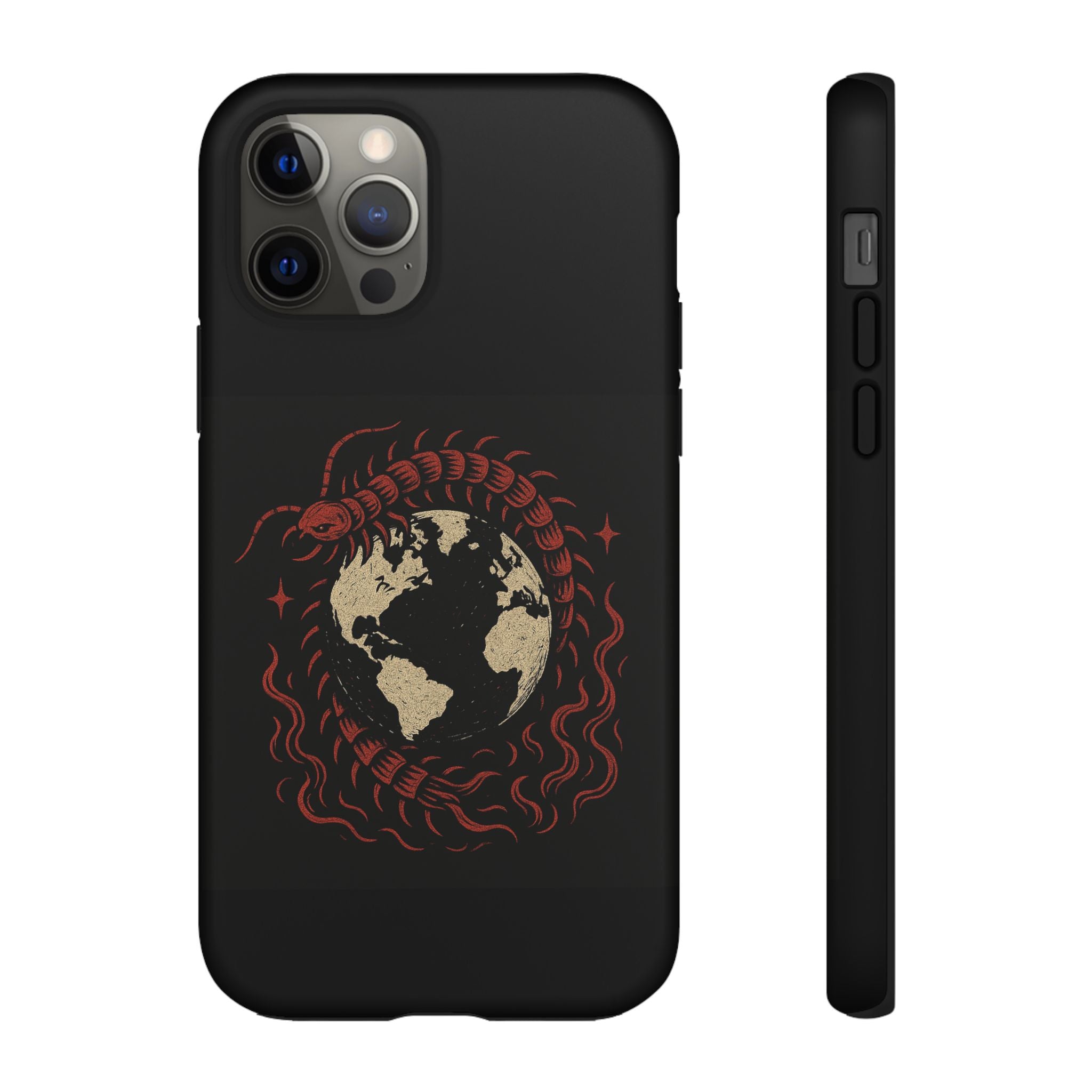Tough Cases: Artistic Phone Case with Scorpion Design, Unique Gift for Nature Lovers, Eco-Friendly Case, Halloween Decor, Travel Accessory