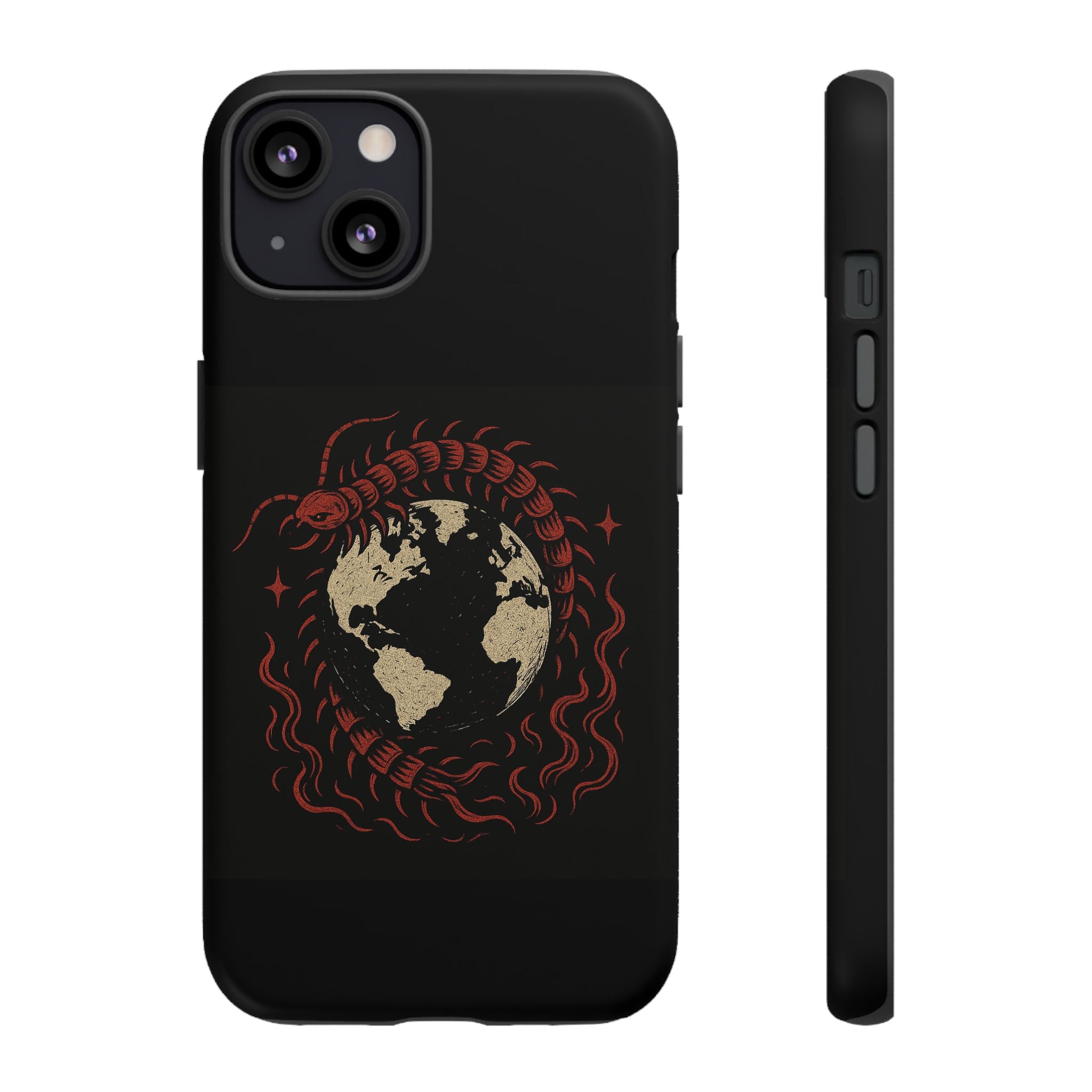 Tough Cases: Artistic Phone Case with Scorpion Design, Unique Gift for Nature Lovers, Eco-Friendly Case, Halloween Decor, Travel Accessory
