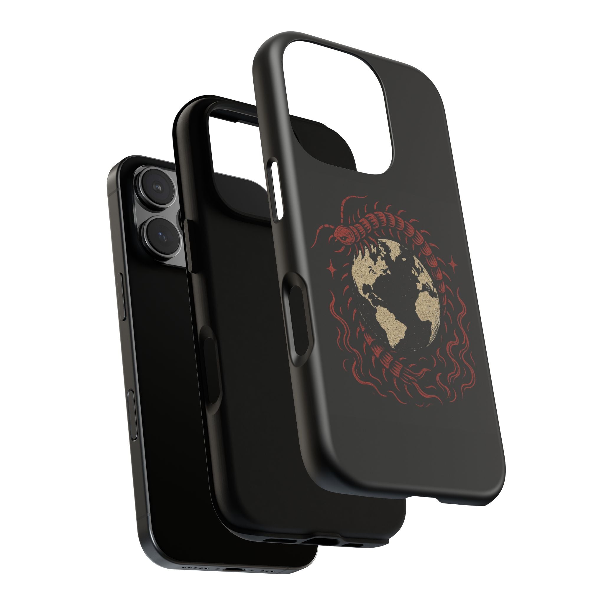 Tough Cases: Artistic Phone Case with Scorpion Design, Unique Gift for Nature Lovers, Eco-Friendly Case, Halloween Decor, Travel Accessory