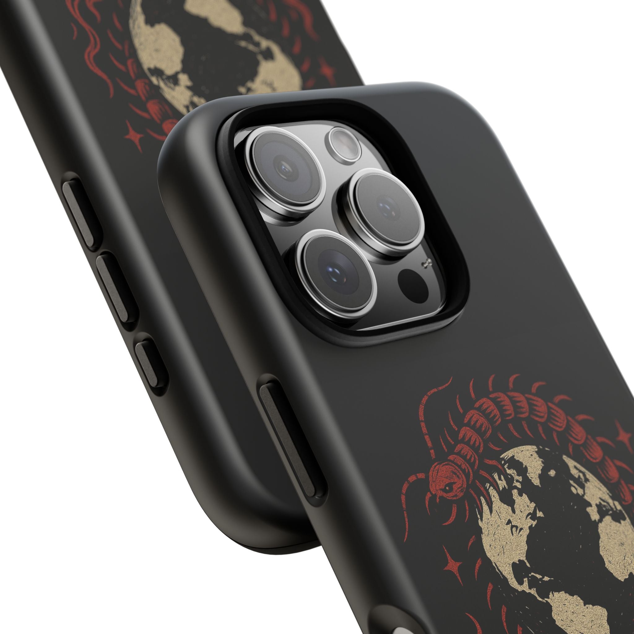 Tough Cases: Artistic Phone Case with Scorpion Design, Unique Gift for Nature Lovers, Eco-Friendly Case, Halloween Decor, Travel Accessory