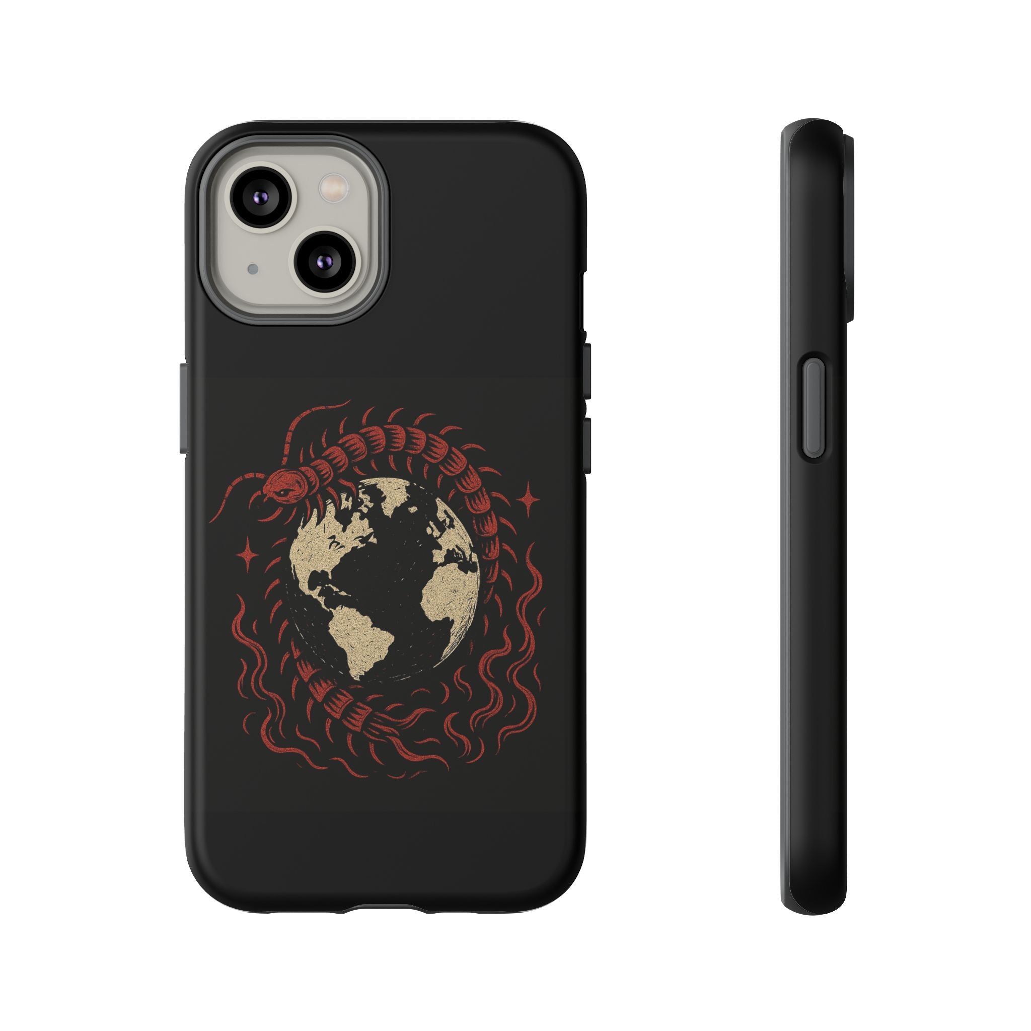 Tough Cases: Artistic Phone Case with Scorpion Design, Unique Gift for Nature Lovers, Eco-Friendly Case, Halloween Decor, Travel Accessory