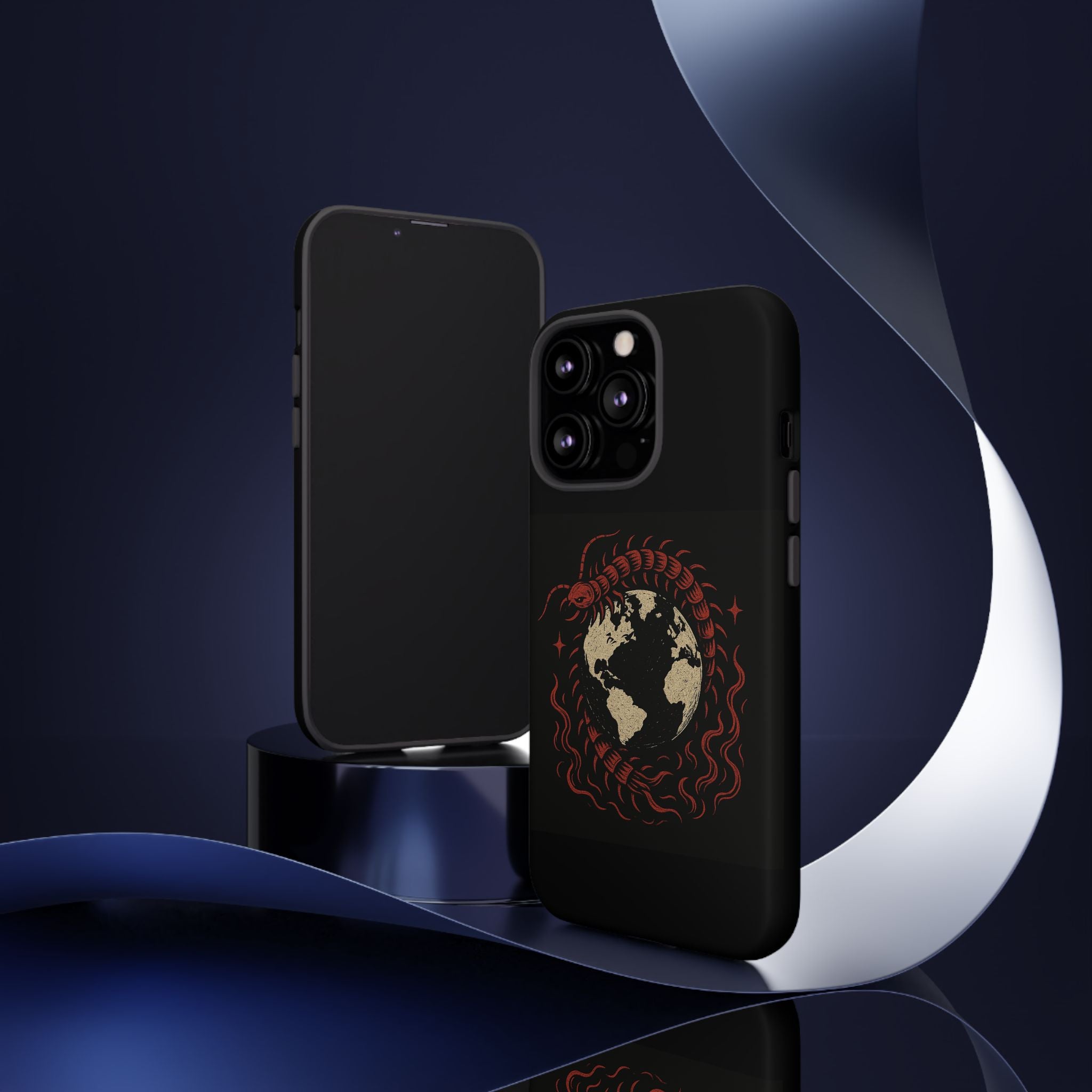 Tough Cases: Artistic Phone Case with Scorpion Design, Unique Gift for Nature Lovers, Eco-Friendly Case, Halloween Decor, Travel Accessory