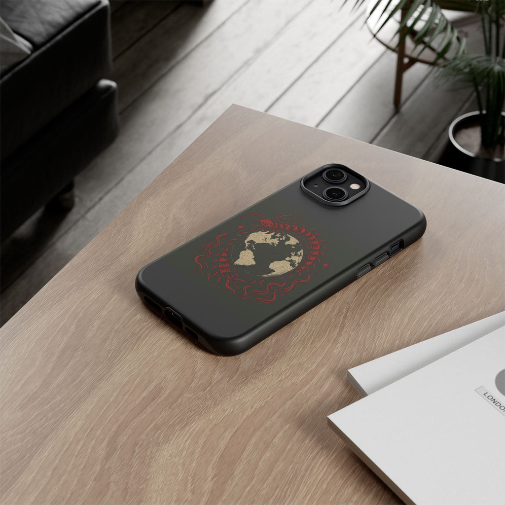 Tough Cases: Artistic Phone Case with Scorpion Design, Unique Gift for Nature Lovers, Eco-Friendly Case, Halloween Decor, Travel Accessory