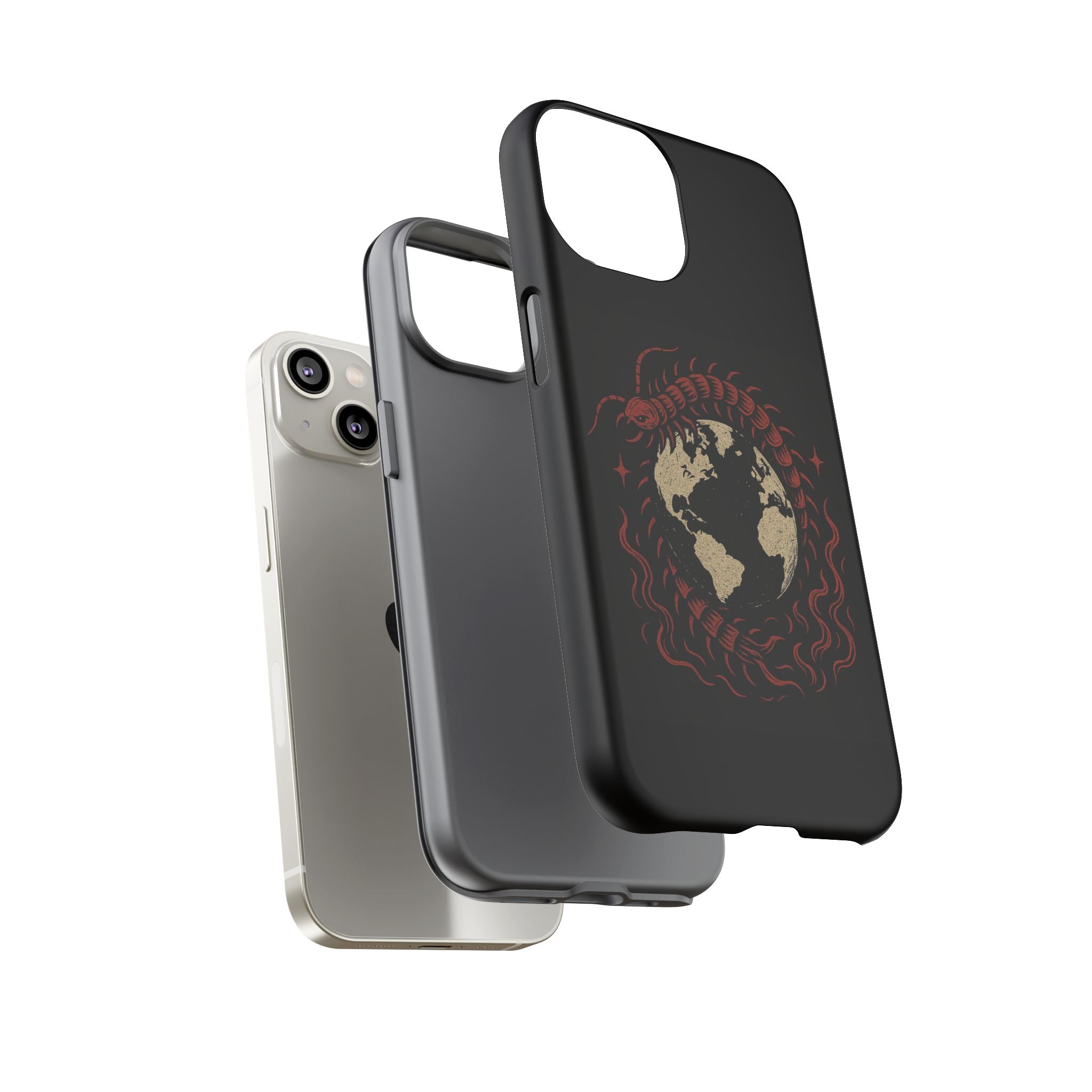 Tough Cases: Artistic Phone Case with Scorpion Design, Unique Gift for Nature Lovers, Eco-Friendly Case, Halloween Decor, Travel Accessory
