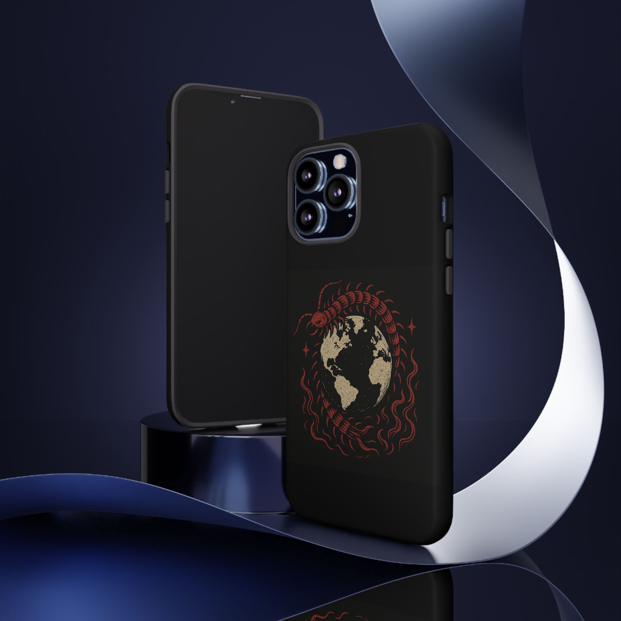 Tough Cases: Artistic Phone Case with Scorpion Design, Unique Gift for Nature Lovers, Eco-Friendly Case, Halloween Decor, Travel Accessory
