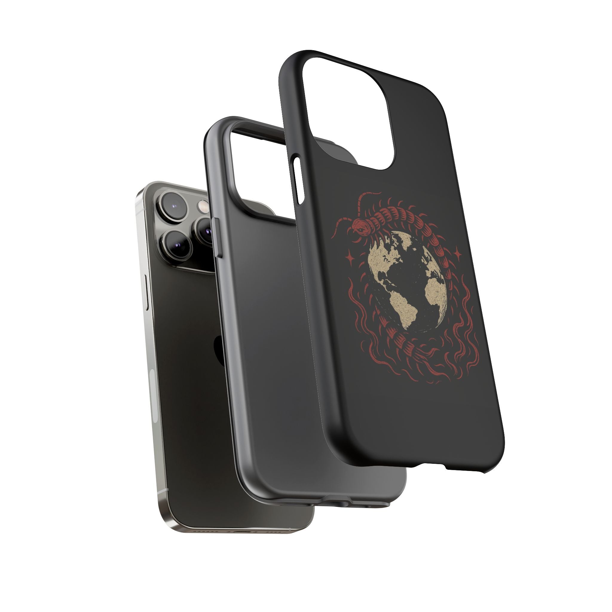 Tough Cases: Artistic Phone Case with Scorpion Design, Unique Gift for Nature Lovers, Eco-Friendly Case, Halloween Decor, Travel Accessory