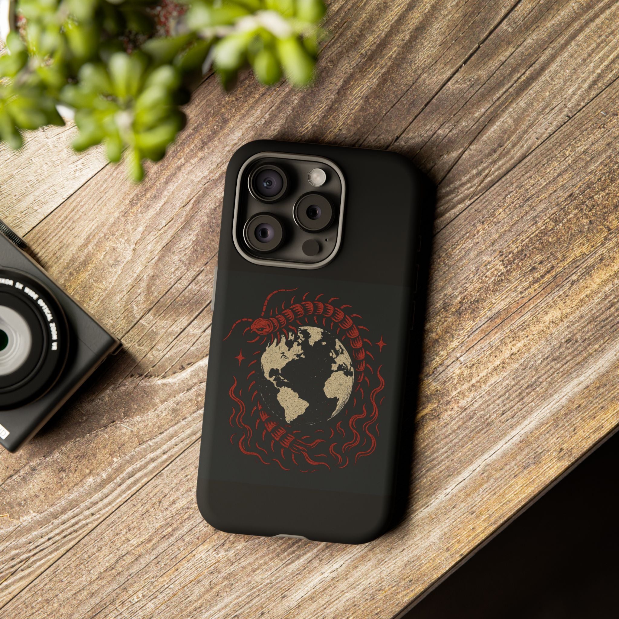 Tough Cases: Artistic Phone Case with Scorpion Design, Unique Gift for Nature Lovers, Eco-Friendly Case, Halloween Decor, Travel Accessory