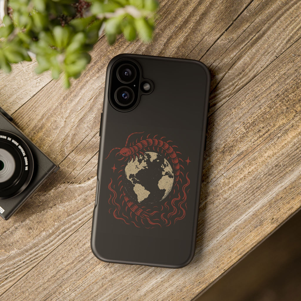 Tough Cases: Artistic Phone Case with Scorpion Design, Unique Gift for Nature Lovers, Eco-Friendly Case, Halloween Decor, Travel Accessory